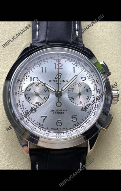 Breitling Premier B01 Chronograph 42 Edition Steel Casing Steel Dial - 1:1 Mirror Replica Watch