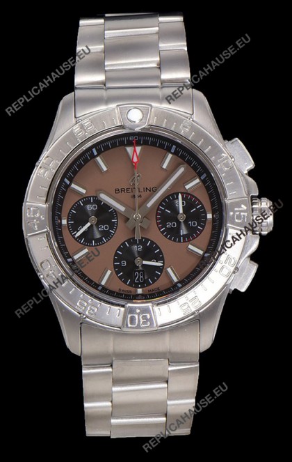 Breitling Super Clone Avenger B01 Chronograph Brown Dial Watch 