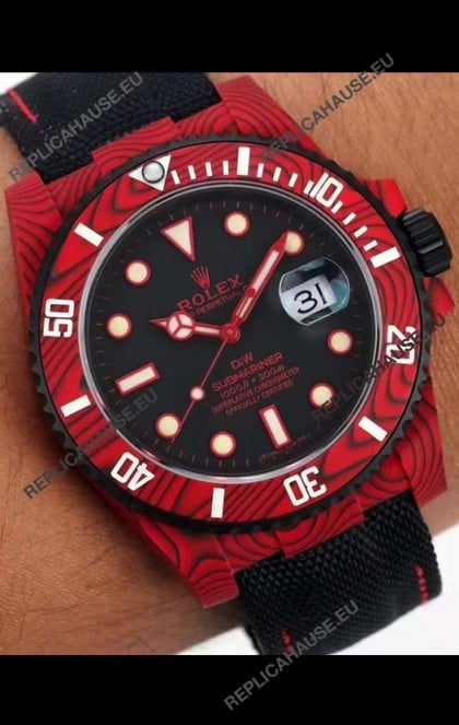 Rolex Submariner DiW Carbon Fiber Edition Swiss Replica Watch - 1:1 Mirror Replica