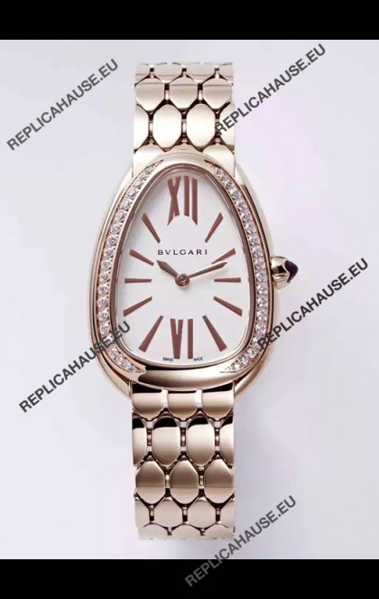 Bvlgari Serpenti Seduttori Edition in Rose Gold Casing Super Clone Watch