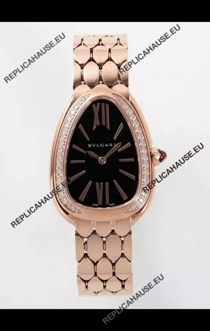 Bvlgari Serpenti Seduttori Edition in Rose Gold Casing Super Clone Watch