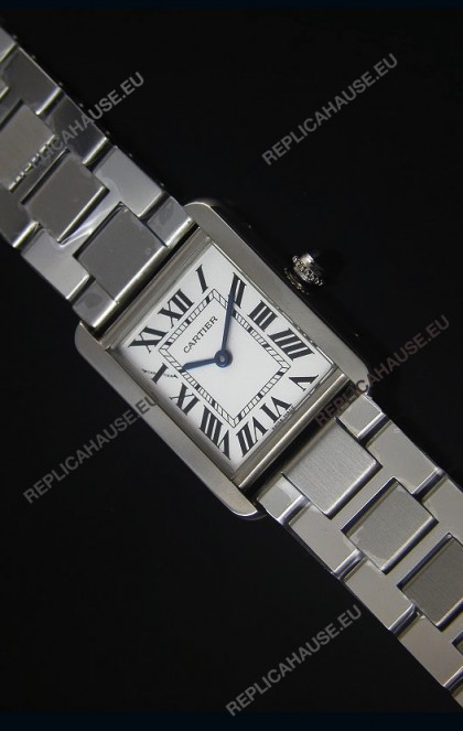 Cartier Tank Solo Swiss Quartz Watch in Steel Strap 24MM Wide 