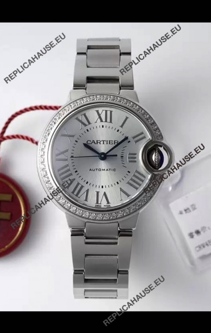 Ballon De Cartier Swiss Automatic 1:1 Mirror Quality 33MM in Steel Casing