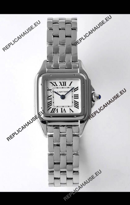 Cartier PANTHERE Edition 22MM 1:1 Mirror Quality Swiss Replica Watch in White Dial - Diamonds Bezel
