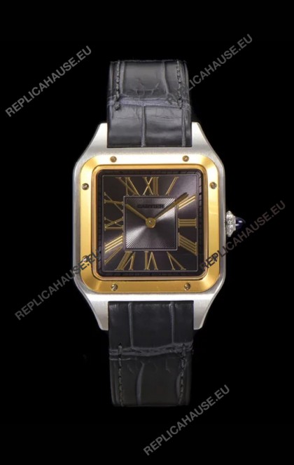 Cartier Santos Dumont 31.4MM Super Clone Edition Watch in Two Tone Casing