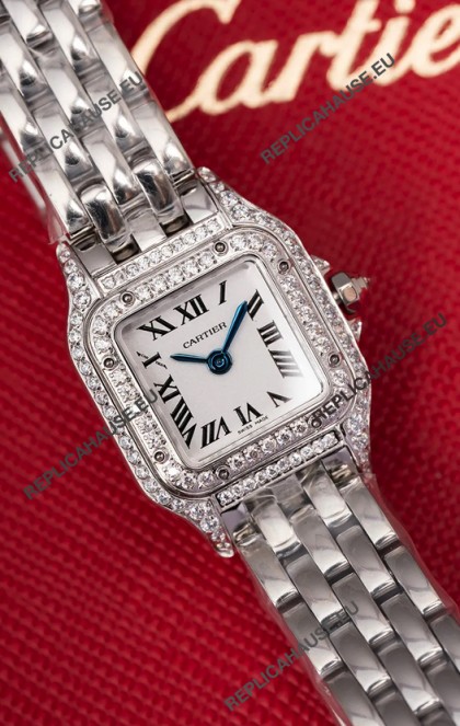 Cartier PANTHERE Superclone 20MM Swiss Replica Watch in Steel Case