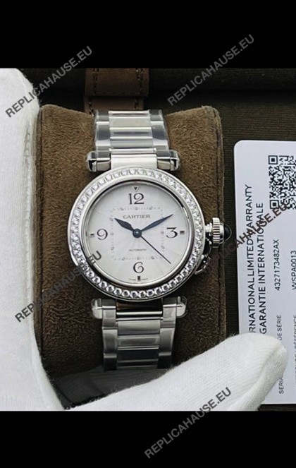 Pasha De Cartier Swiss Automatic 1:1 Mirror Quality 35MM Replica Watch 