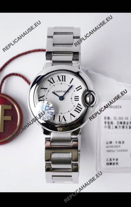 Ballon De Cartier Swiss Quartz 1:1 Mirror Quality 28MM in Steel Casing