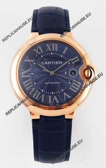 Ballon De Cartier Swiss Automatic 1:1 Mirror Quality 42MM in Rose Gold Casing