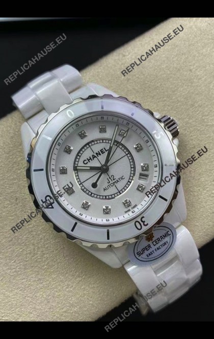 Chanel J12 38MM White Ceramic Case Watch Automatic 1:1 Mirror Replica Watch