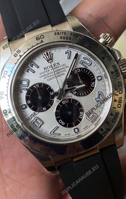 Rolex Cosmograph Daytona 116509 White Dial Cal.4130 Movement - 904L Steel Watch