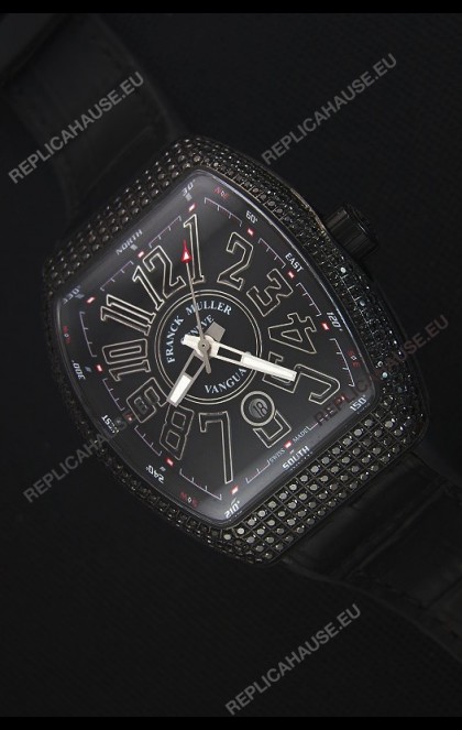 Franck Muller Vanguard Swiss Replica Watch in PVD Coated Case