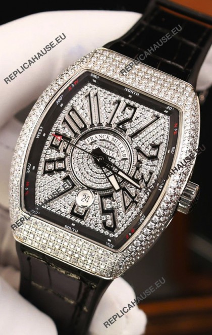 Franck Muller Vanguard Edition Swiss Replica Watch - Black Numerals