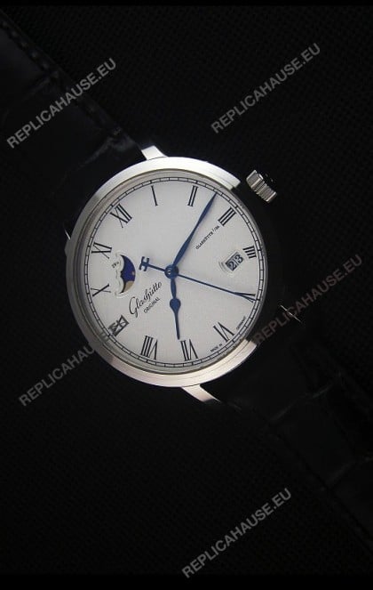 Glashuette Senator Excellence Panorama Date Moon Phase Swiss Replica Watch 