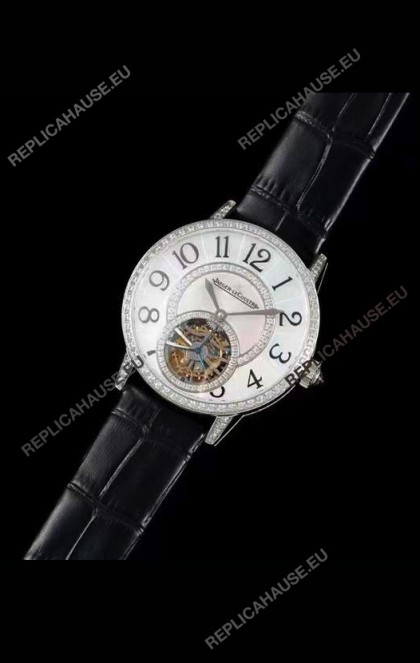 Jaeger LeCoultre RENDEZ-VOUZ Tourbillon 1:1 Mirror Quality Swiss Replica Watch in Steel Casing