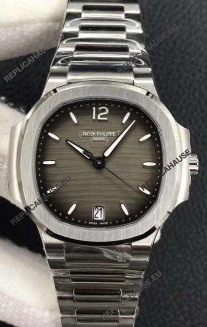 Patek Philippe Nautilus 7118/1A-011 35MM 1:1 Mirror Swiss Replica Watch in Brown Dial 