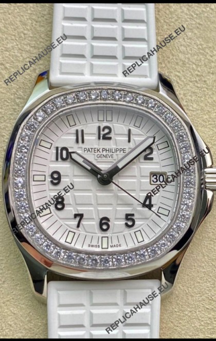 Patek Philippe Aquanaut LUCE 5072A-001 Quartz Swiss Replica Watch in White Dial 35MM