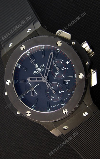 Hublot Big Bang All Black PVD Swiss Replica Watch : 1:1 Mirror Replica 
