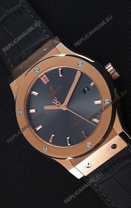 Hublot Classic Fusion Racing Grey King Gold Swiss Replica Watch - 1:1 Mirror Replica