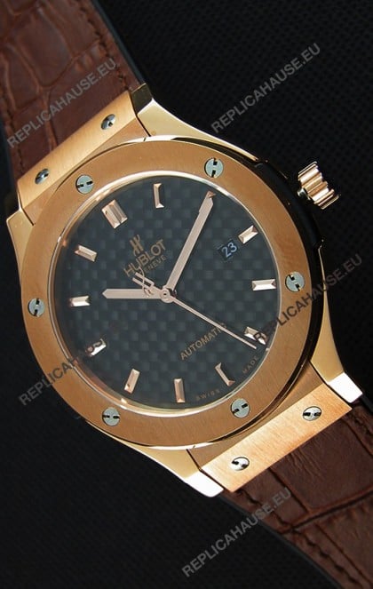 Hublot Classic Fusion King Gold Swiss Replica Watch - 1:1 Mirror Replica