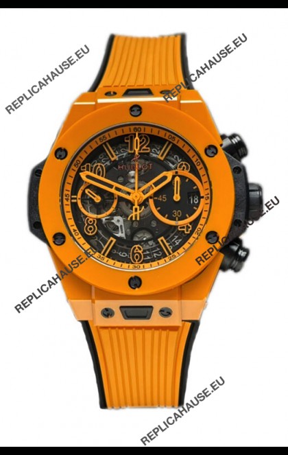 Hublot Spirit of Bang Orange Magic Edition Watch in Ceramic Casing - 42MM Swiss Replica