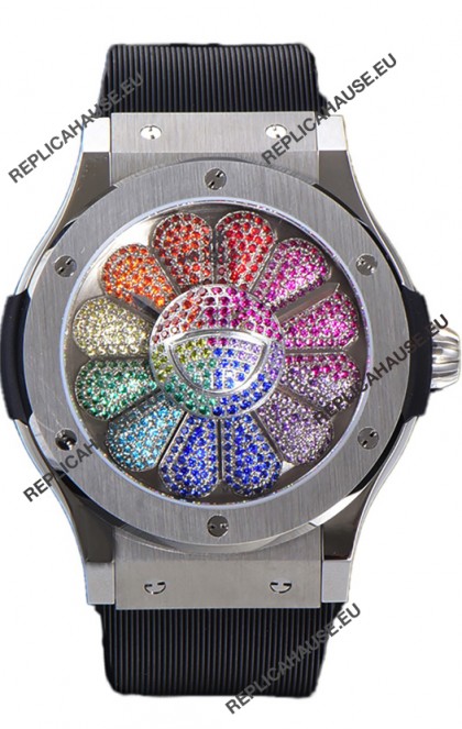 Hublot Classic Fusion Takashi Murakami Stainless Steel Edition Swiss Watch 1:1 Mirror Replica