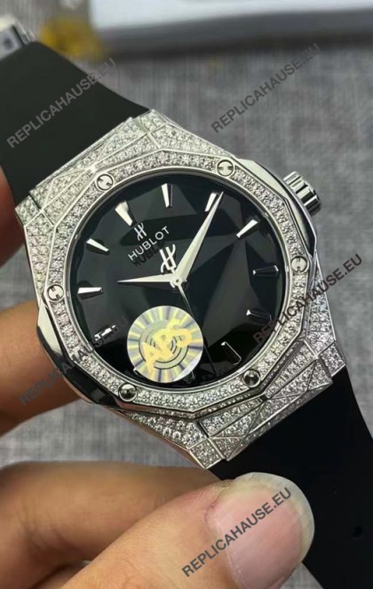 Hublot Classic Fusion Orlinski PAVE Edition Black Dial Swiss Replica Watch 40MM