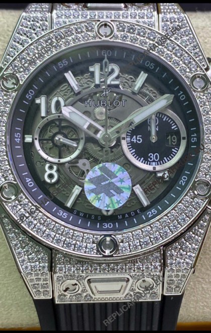 Hublot Big Bang Unico Diamonds 1:1 Mirror Edition Swiss Replica Watch 