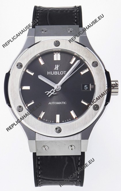 Hublot Super Clone Classic Fusion Titanium 38MM 1:1 Mirror Replica Watch Grey Dial