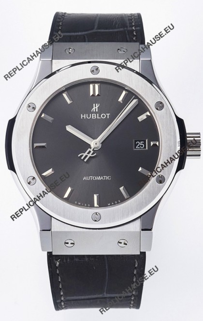 Hublot Super Clone Classic Fusion Titanium 42MM 1:1 Mirror Replica Watch Grey Dial