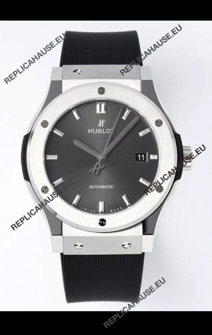 Hublot Classic Fusion Steel Grey Dial 42MM Swiss Replica Watch 1:1 Mirror Quality