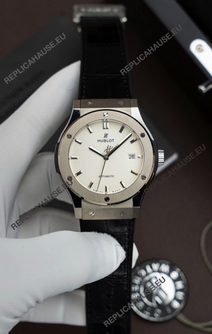 Hublot Super Clone Classic Fusion Titanium White Dial 42MM Watch