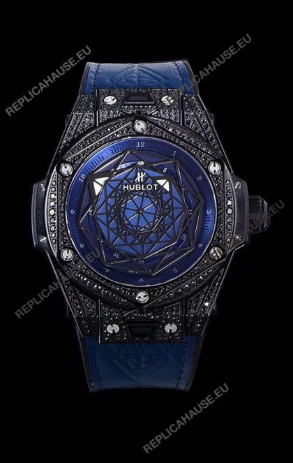Hublot Big Bang One Click Sang Bleu 1:1 Mirror Replica in Ceramic Casing - 45MM