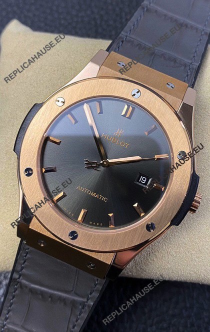 Hublot Classic Fusion 1:1 Mirror Replica Swiss Watch in 904L Steel Casing Grey Dial 42MM