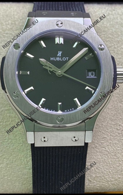 Hublot Classic Fusion Stainless Steel 33MM Black Dial Swiss Quartz Movement Watch 1:1 Mirror Quality