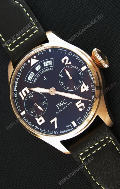 IWC Big Pilot Annual Calender Antoine de Saint Exupéry Brown Dial IW502706 1:1 Mirror Replica