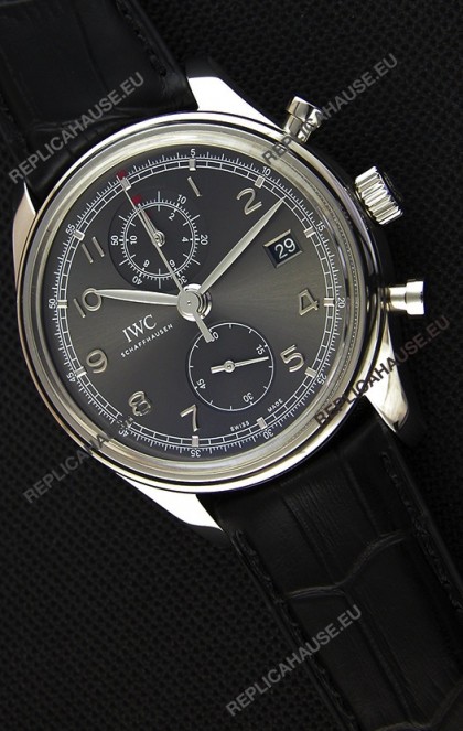 IWC Portugieser Chronograph Classic IW390302 Grey Dial Swiss Replica Watch 