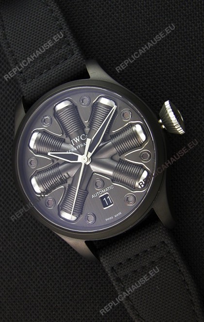 IWC Pilot Top Gun Concept Edition Replica Watch in PVD Coated Case 45.5MM
