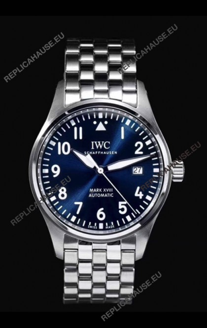 IWC MARK XVIII Le Petit Prince Edition in 904L Steel Blue Dial 40MM - 1:1 Mirror Replica