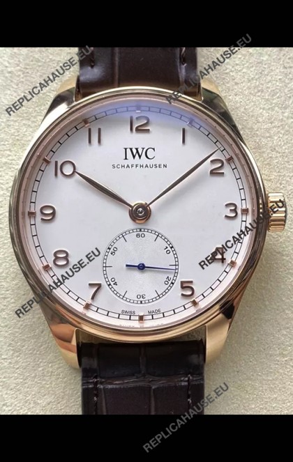 IWC Portugieser Super Clone Automatic 41 IW358306 White Dial Rose Gold Casing