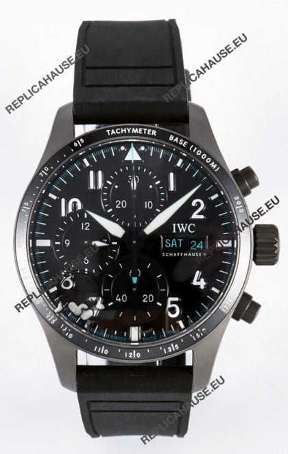 IWC Pilot's IW388305 Super Clone Chronograph 41 Mercedes-AMG Titanium Watch