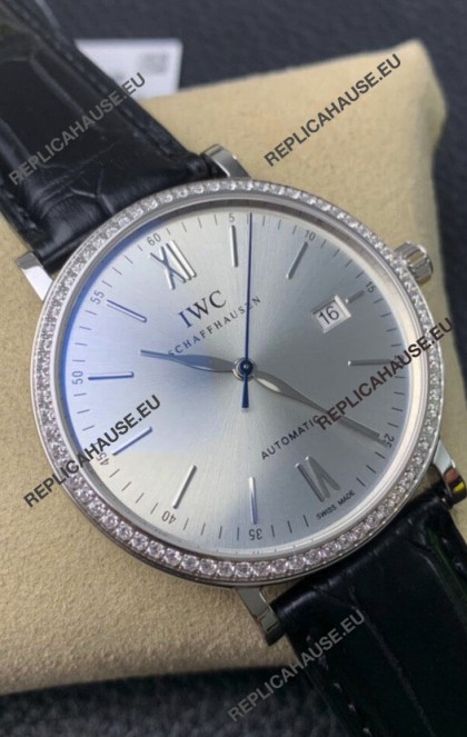 IWC Portofino Automatic 1:1 Mirror Quality Steel Dial 904L Steel Casing Swiss Replica Watch