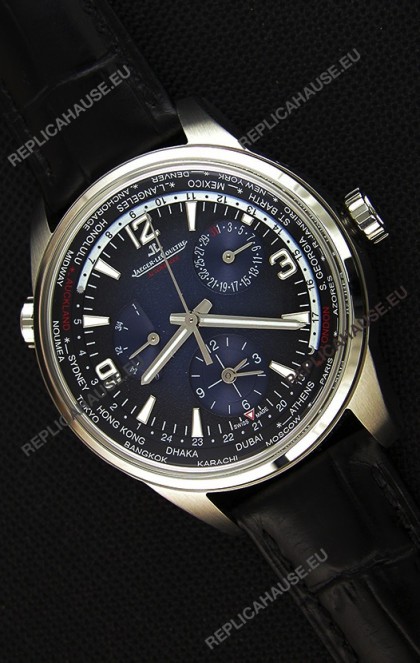 Jaeger-LeCoultre Polaris Geographic Steel Case Swiss Replica Watch - 904847J