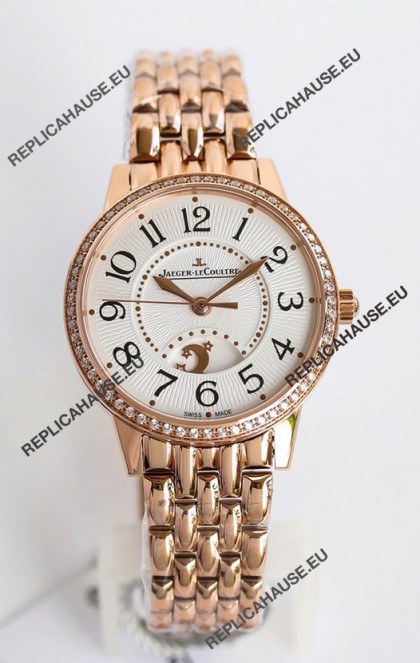 Jaeger-LeCoultre Rendez-Vous Steel Night & Day 1:1 Mirror Rose Gold Watch