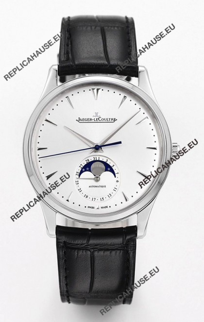 Jaeger LeCoultre Master Ultra Thin Moon 904L Steel 1:1 Mirror Replica Watch