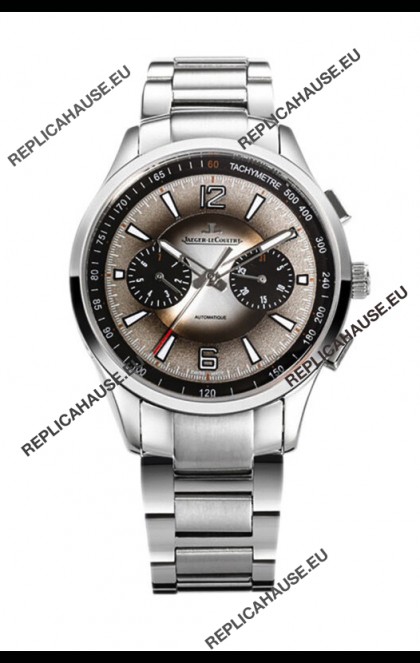 Jaeger LeCoultre Polaris Chronograph Stainless Steel Casing Grey Dial Swiss Replica Watch 