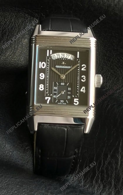 Jaeger-LeCoultre Reverso Super Clone Black Dial Swiss Replica Watch 