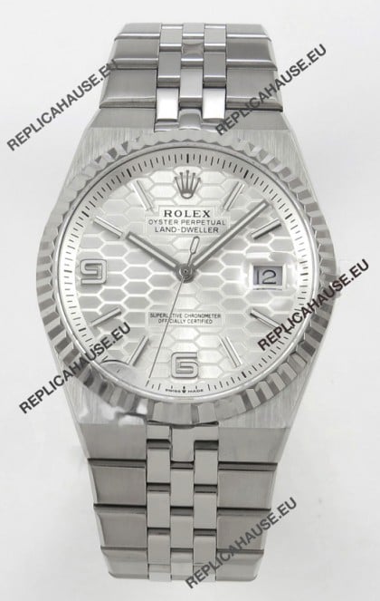 Rolex Land-Dweller 127334 Steel Honeycomb 40MM Swiss Replica Watch 