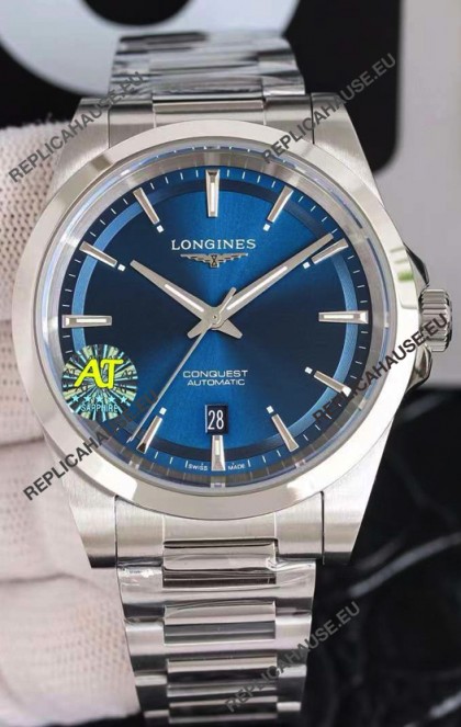 Longines Conquest Automatic Blue Dial Automatic Watch in Steel Casing