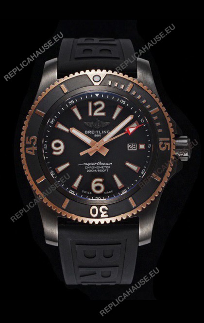 Breitling Superocean Automatic 46 Black Steel - Black Dial in DLC Coated Casing 